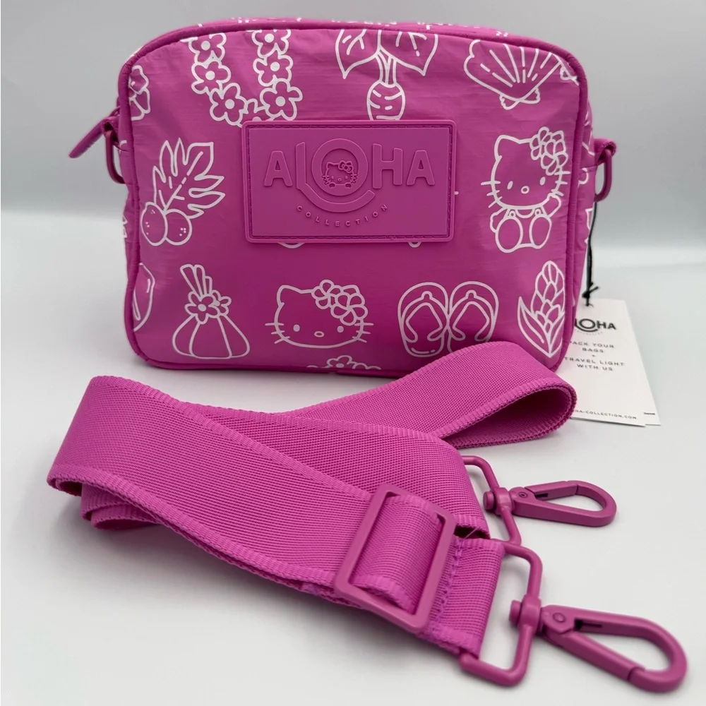 ALOHA Collection Hot Pink Hello Kitty Crossbody Bag - Picture 1 of 7